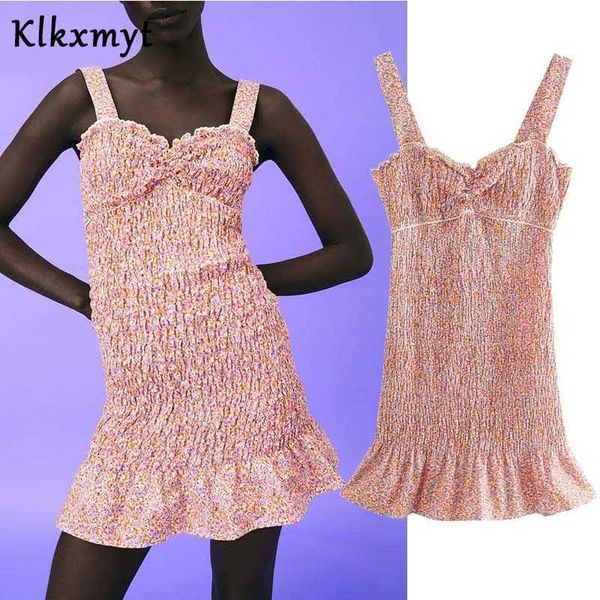 klkxmyt za summer floral sling mini dress women ruched ruffle slim strap woman chic lace backless es 210527, Black;gray
klkxmyt za summer floral sling mini dress women ruched ruffle slim strap woman chic lace backless es 210527, Black;gray