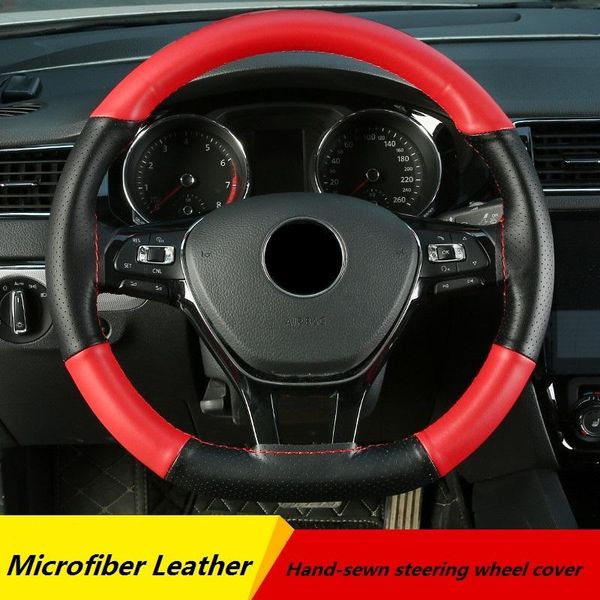 steering wheel covers 38cm15inch car cover microfiber leather material durable non-slip with needle and thread interior accessories
steering wheel covers 38cm15inch car cover microfiber leather material durable non-slip with needle and thread interior accessories