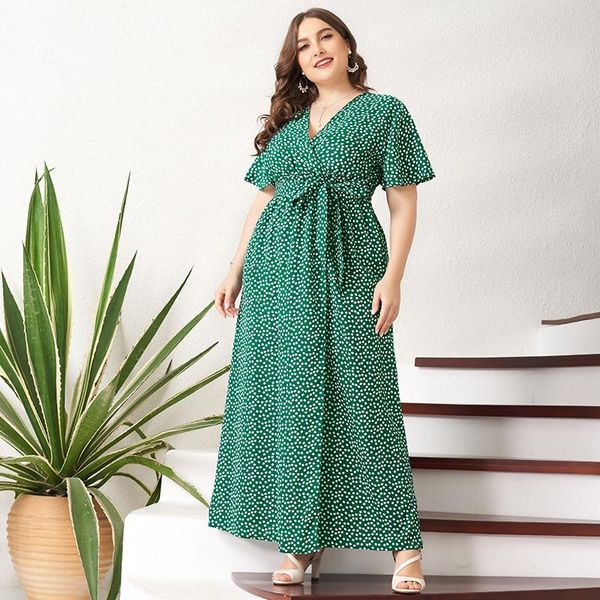 casual dresses mai&fun 2021 summer maxi dress women green floral sashes belt split flared short sleeve v-neck boho holiday robes plus size, Black;gray
casual dresses mai&fun 2021 summer maxi dress women green floral sashes belt split flared short sleeve v-neck boho holiday robes plus size, Black;gray