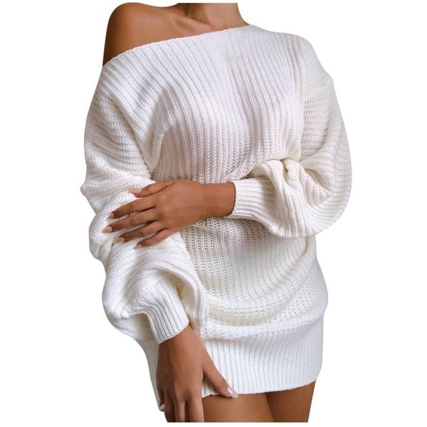 casual dresses women sweater dress off shoulder diagonal collar solid color long sleeve loose strap bet midi ropa mujer #g3, Black;gray
casual dresses women sweater dress off shoulder diagonal collar solid color long sleeve loose strap bet midi ropa mujer #g3, Black;gray