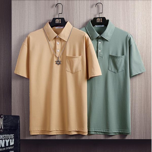 shirts summer short sleeve mens polos shirt casual cotton solid color male clothing fashion, White;black
shirts summer short sleeve mens polos shirt casual cotton solid color male clothing fashion, White;black