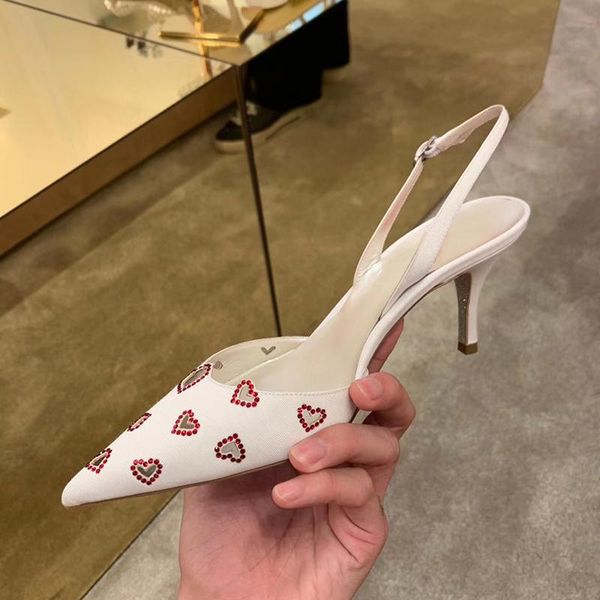 dress shoes pointed toe heart crystal pumps women back strap summer slinback fashion female party high heels, Black
dress shoes pointed toe heart crystal pumps women back strap summer slinback fashion female party high heels, Black