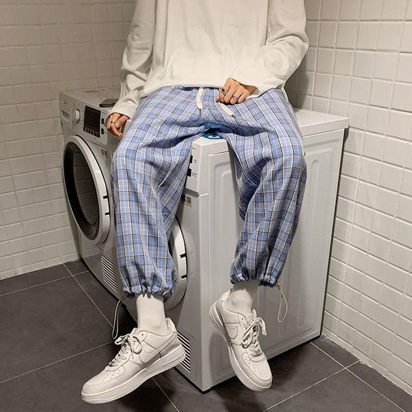 men's pants kemoy plaid printed ankle length 2021 fashion casual oversize sweatpants man harajuku streetwear, Black
men's pants kemoy plaid printed ankle length 2021 fashion casual oversize sweatpants man harajuku streetwear, Black