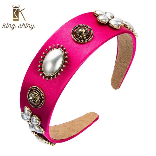 king shiny vintage baroque imitation pearl flower headband elegant flash crystal beaded solid color fabric hairband headpieces hair clips &, Golden;silver
king shiny vintage baroque imitation pearl flower headband elegant flash crystal beaded solid color fabric hairband headpieces hair clips &, Golden;silver