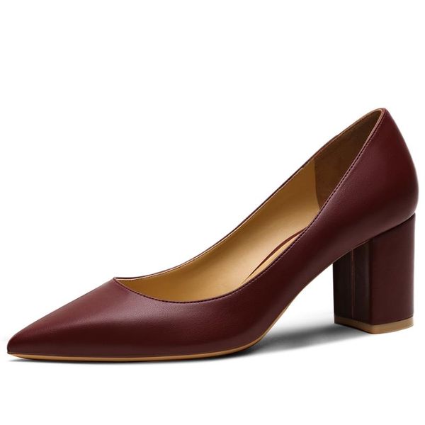 dress shoes 2021 thick heel ladies pumps genuine leather pointed toe comfortable square high heels party handmade women m0114, Black
dress shoes 2021 thick heel ladies pumps genuine leather pointed toe comfortable square high heels party handmade women m0114, Black