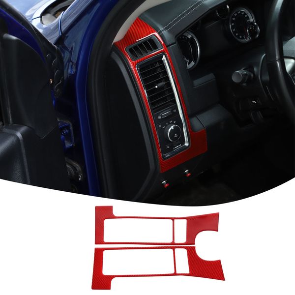 center console air outlets decorative frame for dodge ram 1500 2010-2015 soft red carbon fiber
center console air outlets decorative frame for dodge ram 1500 2010-2015 soft red carbon fiber