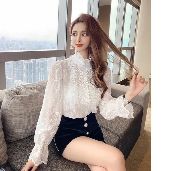 elegant work wear lace patchwork stand collar long sleeve chiffon women blouse shirt casual ladies autumn spring y1597a women's blouses, White
elegant work wear lace patchwork stand collar long sleeve chiffon women blouse shirt casual ladies autumn spring y1597a women's blouses, White
