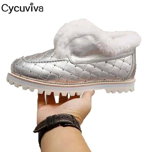 boots studded wool winter snow women warm flat loafers shoes sliver leather ankle for casual short women's, Black
boots studded wool winter snow women warm flat loafers shoes sliver leather ankle for casual short women's, Black