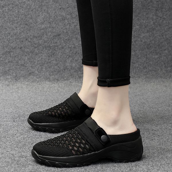 464748 size cross-border womens shoes 2021 spring and summer breathable mesh rocking shoes womens platform heightened platform shoes new cas, Black
464748 size cross-border womens shoes 2021 spring and summer breathable mesh rocking shoes womens platform heightened platform shoes new cas, Black