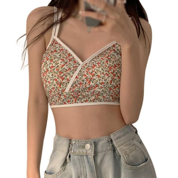 women's tanks & camis style fashion little short double strap cross bottoming floral camisole slim top, White
women's tanks & camis style fashion little short double strap cross bottoming floral camisole slim top, White