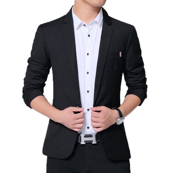 men's suits & blazers 2021 spring autumn men suit jacket mens korean slim fit solid color smart casual work clothing, White;black
men's suits & blazers 2021 spring autumn men suit jacket mens korean slim fit solid color smart casual work clothing, White;black