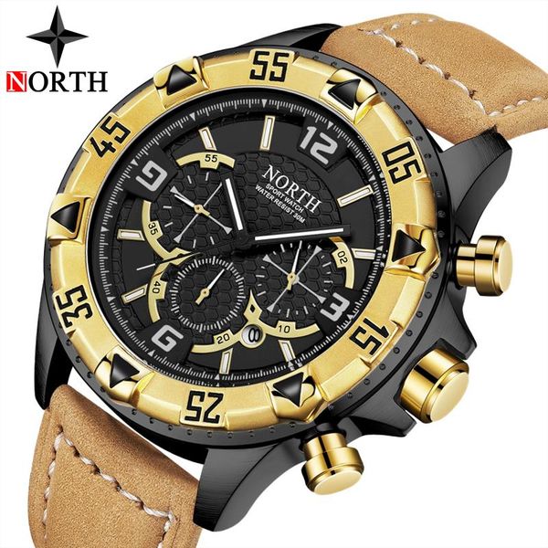 wristwatches north watch men big dial chronograph waterproof clock mens watches analog sport quartz relogio masculino, Slivery;brown
wristwatches north watch men big dial chronograph waterproof clock mens watches analog sport quartz relogio masculino, Slivery;brown