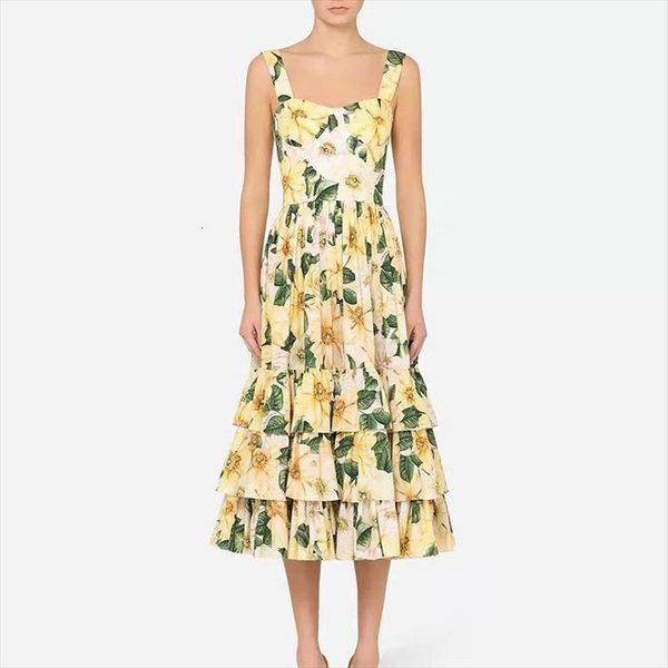 banulin summer fashion runway women dresses midi spaghetti strap backless ruffles flower print beach for, Black;gray
banulin summer fashion runway women dresses midi spaghetti strap backless ruffles flower print beach for, Black;gray