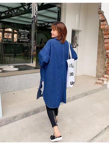 casual dresses women's autumn long sleeve denim shirt dress button pocket jeans mini loose female street wear robe, Black;gray
casual dresses women's autumn long sleeve denim shirt dress button pocket jeans mini loose female street wear robe, Black;gray