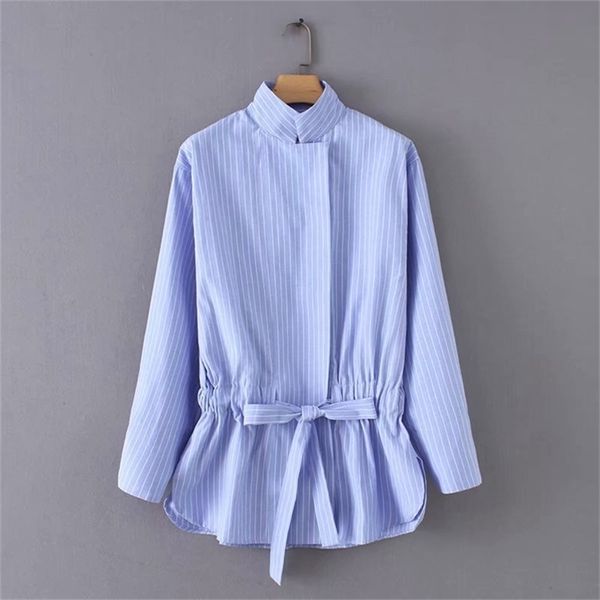 women vintage stand collar striped bow tie drawstring casual smock blouses shirts chic kimono blusas femininas ls2773 210420, White
women vintage stand collar striped bow tie drawstring casual smock blouses shirts chic kimono blusas femininas ls2773 210420, White