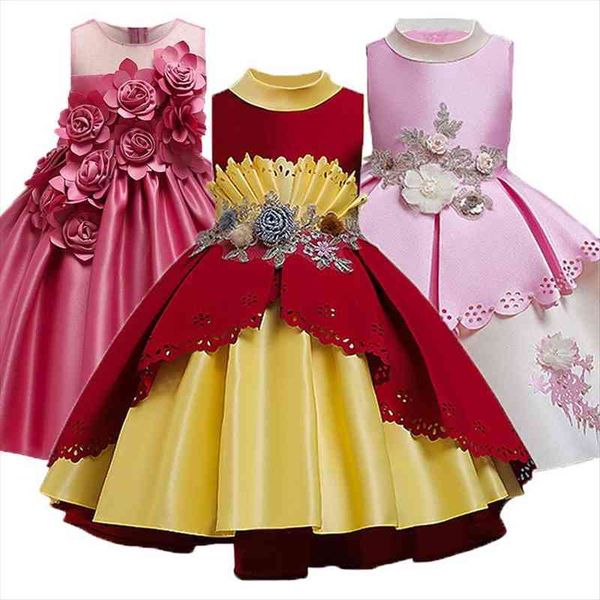girls luxury party elegant girl dresses princess for wedding gown children lacy green vestidos 3 8 12 year, Red;yellow
girls luxury party elegant girl dresses princess for wedding gown children lacy green vestidos 3 8 12 year, Red;yellow