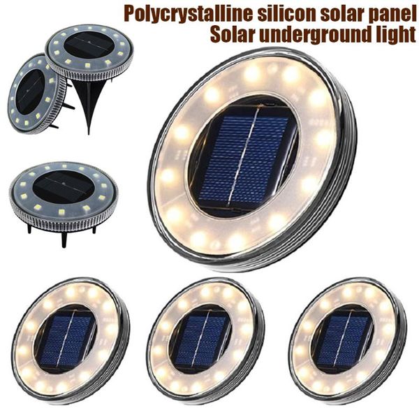 solar lamps 4pcs/lot 16 led 8 styles disk lights ground lamp power security gutter street waterproof light-controlled garden lighting 
solar lamps 4pcs/lot 16 led 8 styles disk lights ground lamp power security gutter street waterproof light-controlled garden lighting