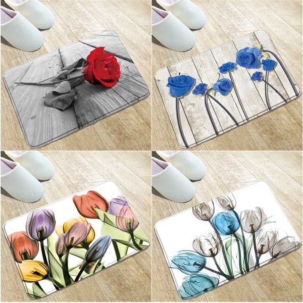 bath mats rose flowers tulip door mat non-slip absorbent carpet flannel print bedroom living room home decoration washable rug
bath mats rose flowers tulip door mat non-slip absorbent carpet flannel print bedroom living room home decoration washable rug