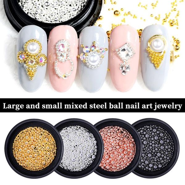 nail art decorations mini stainless steel metal beads 3d gold silver black rose caviar jewelry creative diy nails accessories, Silver;gold
nail art decorations mini stainless steel metal beads 3d gold silver black rose caviar jewelry creative diy nails accessories, Silver;gold