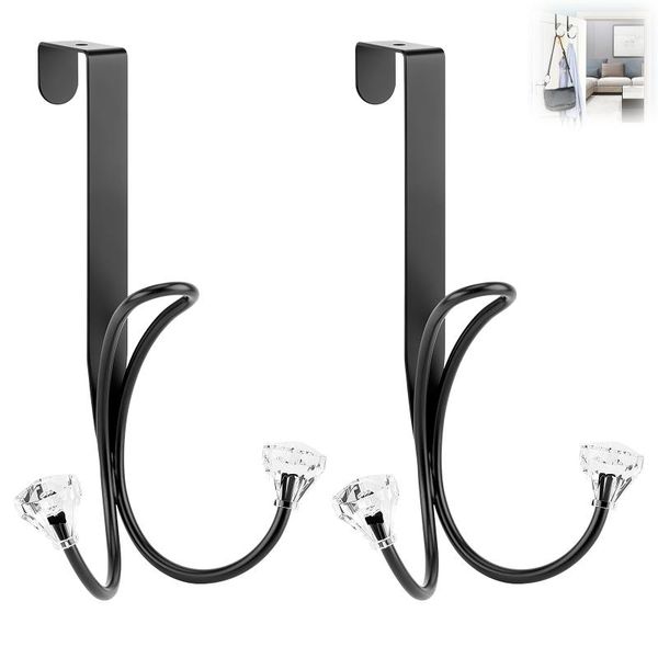 hooks & rails 2pcs door hook over rack load bearing home storage metal holder for clothes coat hat bag organizer
hooks & rails 2pcs door hook over rack load bearing home storage metal holder for clothes coat hat bag organizer