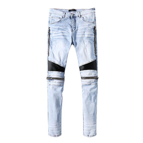 men's jeans straight leg welt wind light blue zipper knee pleated skinny feet 39-40size for men
men's jeans straight leg welt wind light blue zipper knee pleated skinny feet 39-40size for men