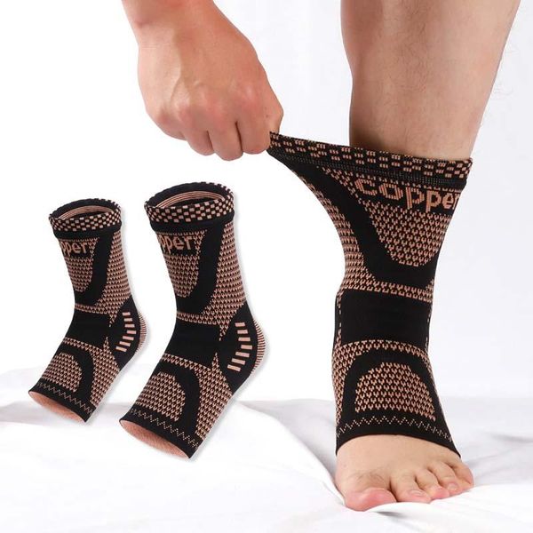ankle support 1 pair brace breathable elastic sports fiber compression sleeve women men prevent protector, Blue;black
ankle support 1 pair brace breathable elastic sports fiber compression sleeve women men prevent protector, Blue;black