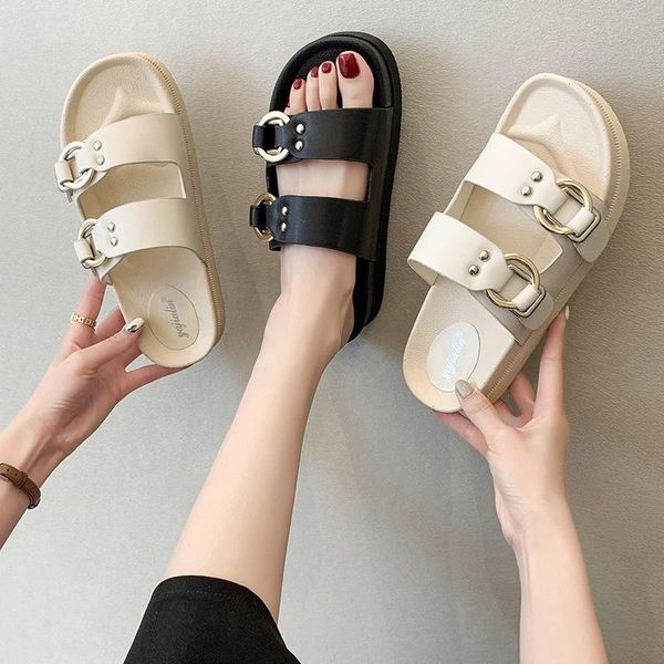 sandals thick roman women's men leather breathable slippers luxury casual zapatillas mujer, Black
sandals thick roman women's men leather breathable slippers luxury casual zapatillas mujer, Black