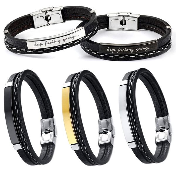 charm bracelets pu leather customization bracelet classic stainless steel buckle men wrist women men's jewelry gift punk diy, Golden;silver
charm bracelets pu leather customization bracelet classic stainless steel buckle men wrist women men's jewelry gift punk diy, Golden;silver