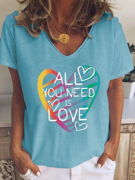 women's t-shirt letter printed t shirt women summer v neck short sleeve loose tees female casual clothing shirts, White
women's t-shirt letter printed t shirt women summer v neck short sleeve loose tees female casual clothing shirts, White