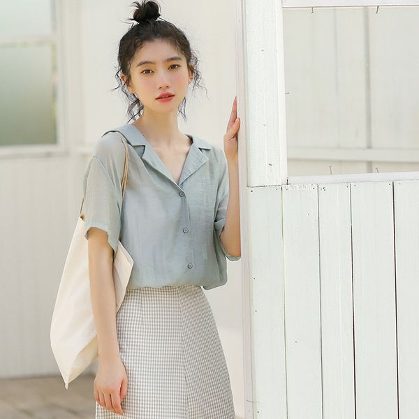 vintage shirt female oversize short sleeve chiffon girls blouse summer plus size women blouses femme blusas 210417, White
vintage shirt female oversize short sleeve chiffon girls blouse summer plus size women blouses femme blusas 210417, White