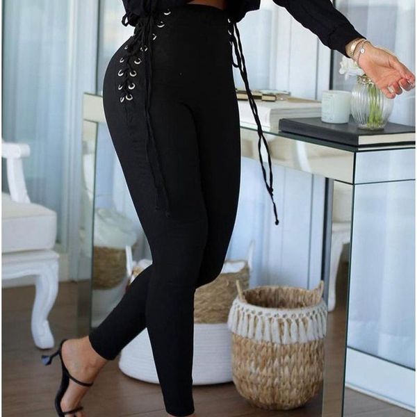 women's jeans wepbel high waist gothic bandage pants autumn fashion black strap trousers women skinny pencil streetwear, Blue
women's jeans wepbel high waist gothic bandage pants autumn fashion black strap trousers women skinny pencil streetwear, Blue