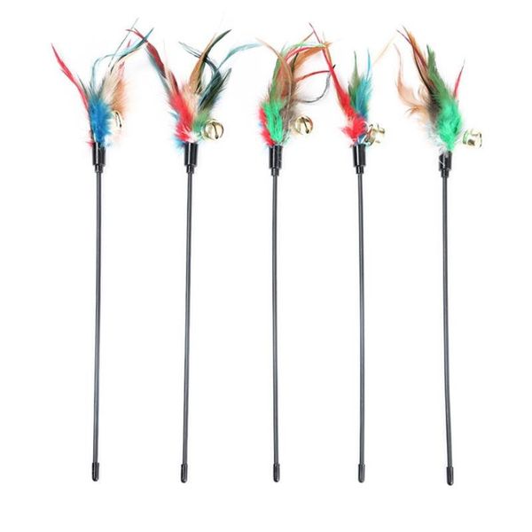 cat toys 5pcs funny kitten teaser interactive toy rod with bell and feather for pet cats stick wire chaser wand random color
cat toys 5pcs funny kitten teaser interactive toy rod with bell and feather for pet cats stick wire chaser wand random color
