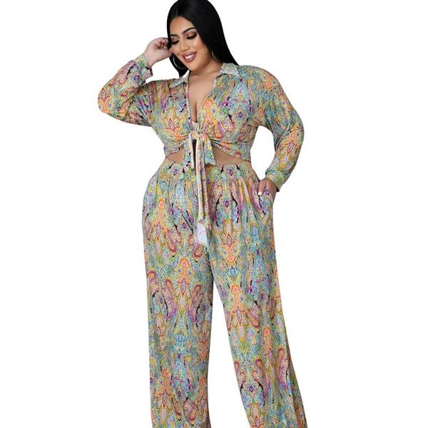 plus size tracksuits casual set v-neck lace women's clothing printed two piece outfit and pants wide leg trousers suit polyster 5xl, Black
plus size tracksuits casual set v-neck lace women's clothing printed two piece outfit and pants wide leg trousers suit polyster 5xl, Black