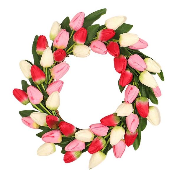 artificial tulip wreath faux floral wreaths for mother's day front door wall window wedding party office home decor decorative flowers
artificial tulip wreath faux floral wreaths for mother's day front door wall window wedding party office home decor decorative flowers