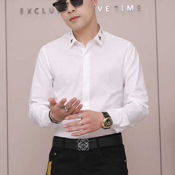 neckline bee embroidery shirts for men high-quality business dress shirts slim fit long sleeve casual shirt social party blouse 210527, White;black
neckline bee embroidery shirts for men high-quality business dress shirts slim fit long sleeve casual shirt social party blouse 210527, White;black