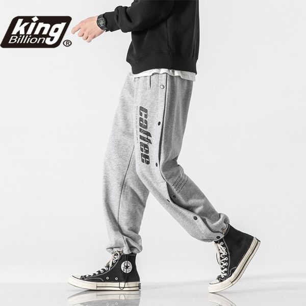 men spring fashion tide brand letter printing pure cotton casual loose sweatpants side button guard pants men's, Black
men spring fashion tide brand letter printing pure cotton casual loose sweatpants side button guard pants men's, Black