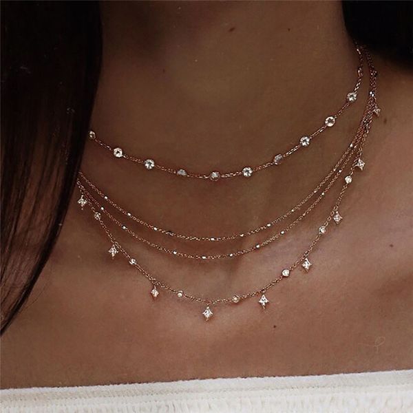 necklaces pendants 2021 boho fashion crystal stars pendant for women vintage gold necklace multilayer female jewelry wedding gift, Silver
necklaces pendants 2021 boho fashion crystal stars pendant for women vintage gold necklace multilayer female jewelry wedding gift, Silver