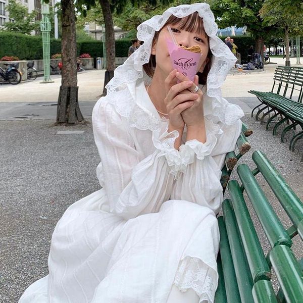 casual dresses 2021 spring white long sleeve hooded women vestidos split joint lace loose fashion dress ft915, Black;gray
casual dresses 2021 spring white long sleeve hooded women vestidos split joint lace loose fashion dress ft915, Black;gray