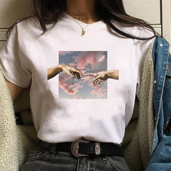 women's t-shirt michelangelo t shirt ulzzang mona lisa femme vintage women harajuku tshirt 90s aesthetic female grunge graphic, White
women's t-shirt michelangelo t shirt ulzzang mona lisa femme vintage women harajuku tshirt 90s aesthetic female grunge graphic, White