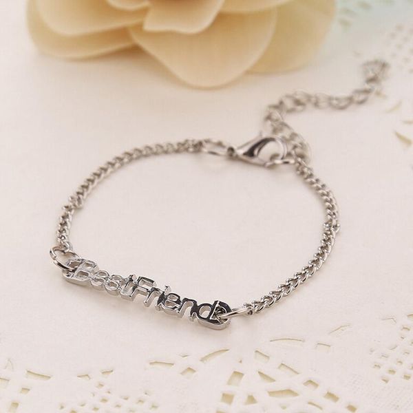 charm bracelets fashion 1pc friends forever bracelet women gold/silver bangle the english letter, Golden;silver
charm bracelets fashion 1pc friends forever bracelet women gold/silver bangle the english letter, Golden;silver