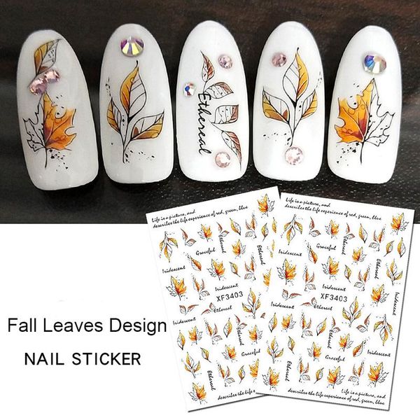 stickers & decals 1 sheet autumn fall leaves series 3d nail ginkgo self adhesive transfer sliders decal manicures foils, Black
stickers & decals 1 sheet autumn fall leaves series 3d nail ginkgo self adhesive transfer sliders decal manicures foils, Black