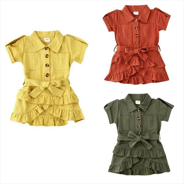 2 7y fashion infant baby girl dress girls summer solid short sleeve ruffles a line mini belt 3 colors, Red;yellow
2 7y fashion infant baby girl dress girls summer solid short sleeve ruffles a line mini belt 3 colors, Red;yellow