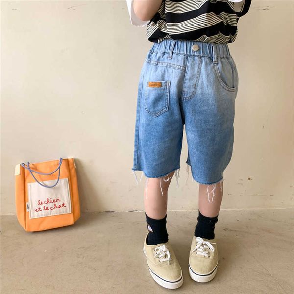 summer children tie-dyed denim knee length pants boys girls loose all-match fringed shorts 210615, Black
summer children tie-dyed denim knee length pants boys girls loose all-match fringed shorts 210615, Black