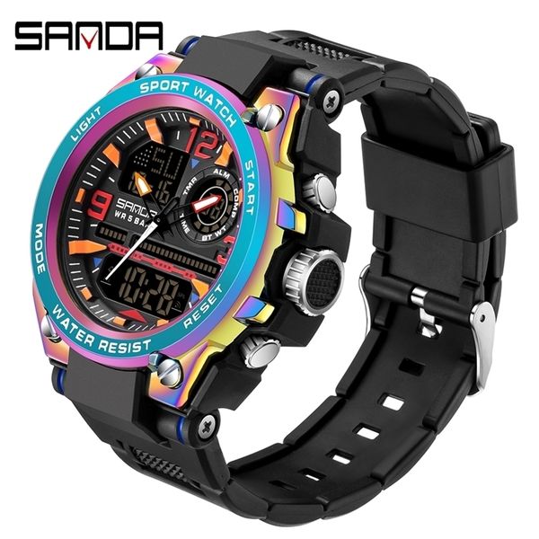 sanda men military sport electronic watch fashion symphony waterproof shock luxury clock digital wristwatch 220225, Slivery;brown
sanda men military sport electronic watch fashion symphony waterproof shock luxury clock digital wristwatch 220225, Slivery;brown