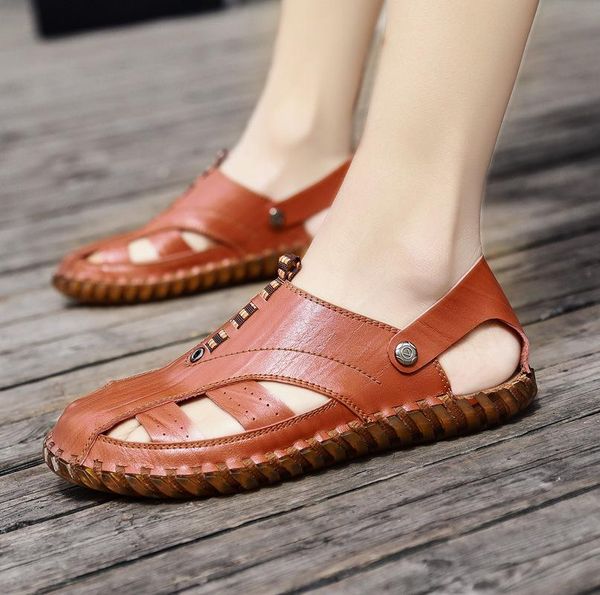 sandals men 2021 summer leather and slippers fashion casual shoes beach breathable, Black
sandals men 2021 summer leather and slippers fashion casual shoes beach breathable, Black