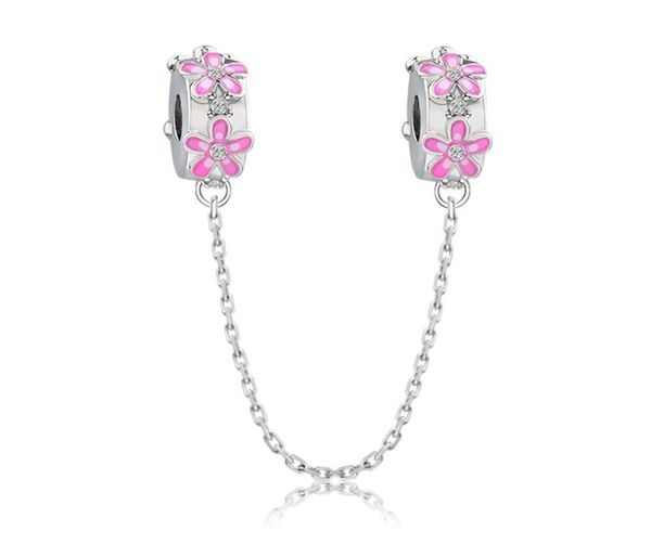 silver sparkling clear sparkle daisy flower enamel safety chain charm bead fit original pandora 925 bracelet pendant diy jewelry for women, Black
silver sparkling clear sparkle daisy flower enamel safety chain charm bead fit original pandora 925 bracelet pendant diy jewelry for women, Black