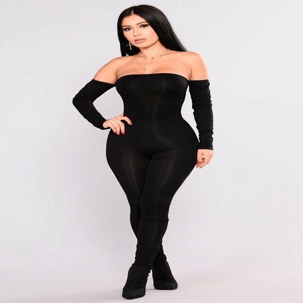 women's jumpsuits & rompers ladies off shoulder clubwear trousers skinny jumpsuit bodycon long sleeve, Black;white
women's jumpsuits & rompers ladies off shoulder clubwear trousers skinny jumpsuit bodycon long sleeve, Black;white