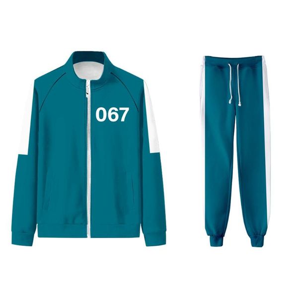 men's hoodies & sweatshirts squid game round 6 korean tv men tracksuit 2 pieces and sweatpants women casual sports jogging sets jacket, Black
men's hoodies & sweatshirts squid game round 6 korean tv men tracksuit 2 pieces and sweatpants women casual sports jogging sets jacket, Black