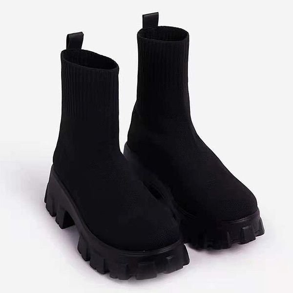 boots women winter stretch ankle boot high platform on shoes ladies sock elestic short punk bootie heeled motorcycle autumn bota, Black
boots women winter stretch ankle boot high platform on shoes ladies sock elestic short punk bootie heeled motorcycle autumn bota, Black
