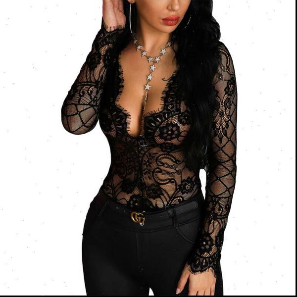 hirogin long sleeve deep women shirts v neck lace howlow out bodycon party arrival solid, White
hirogin long sleeve deep women shirts v neck lace howlow out bodycon party arrival solid, White